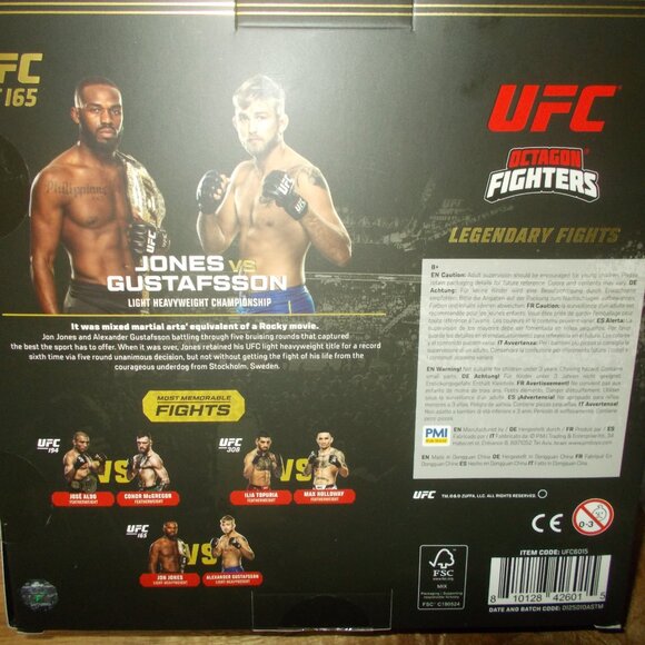 UFC 165 Legendary Fights Jon Jones VS Alexander Gustafsson 4" Figure 2 Pack NEW - Picture 4 of 6
